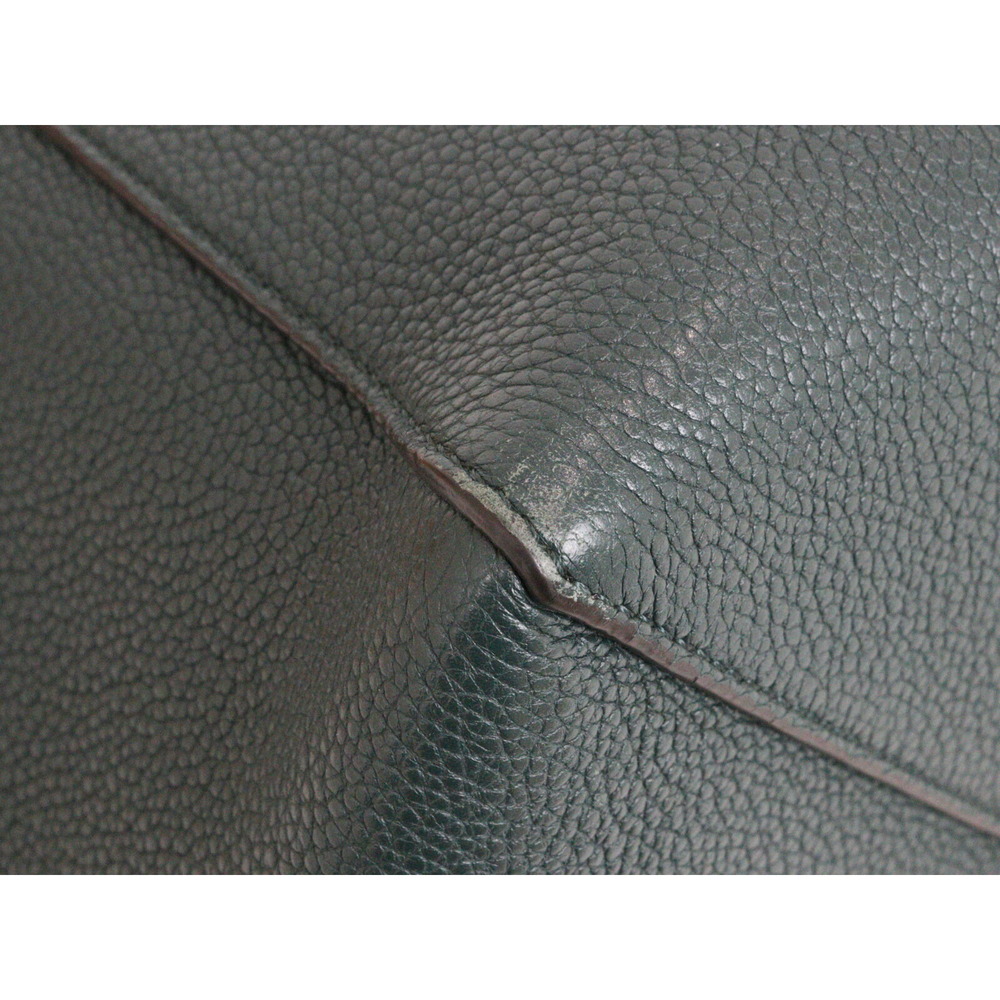 Celine Cabas Phantom Tote Bag Green Leather - Picture 6 of 7